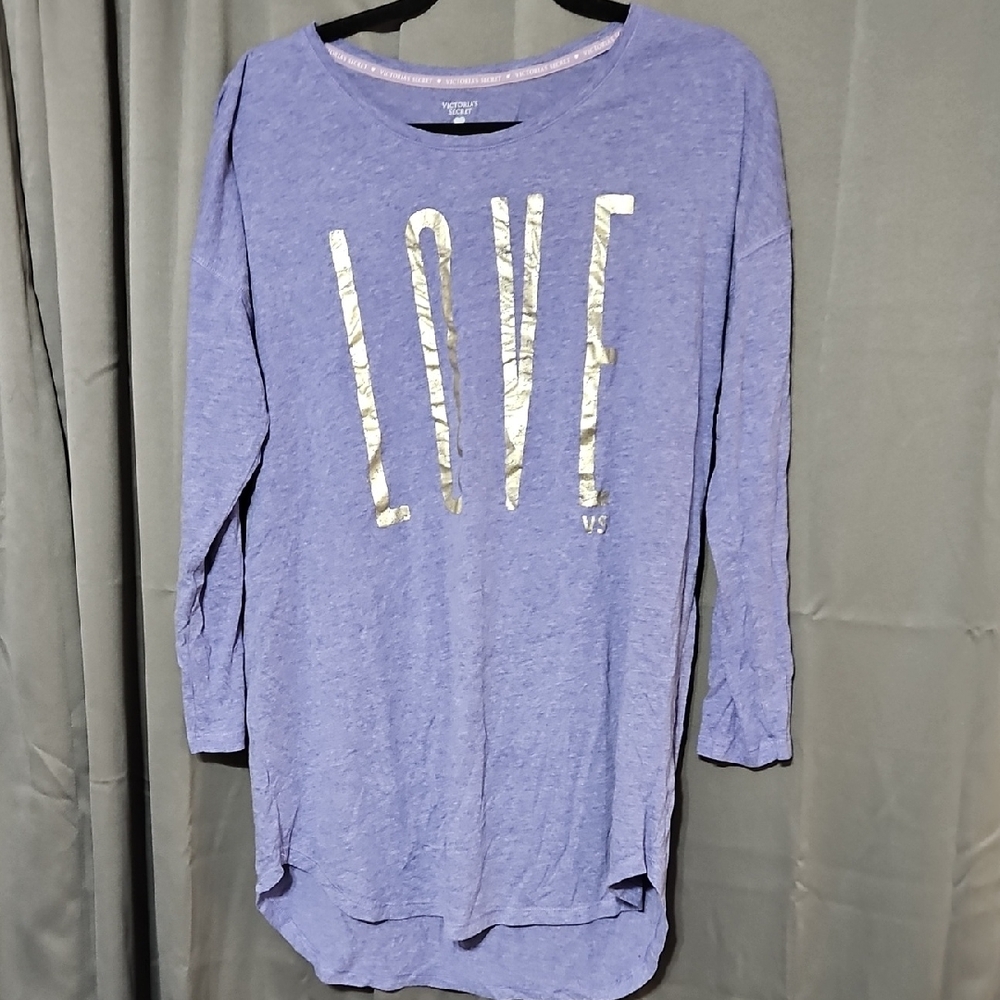 Victoria's Secret Heathered Purple Sleep Shirt